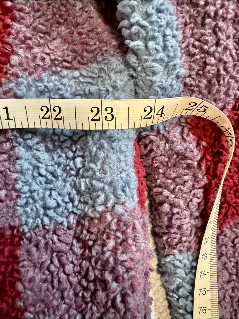 Eddie Bauer Cozy Buffalo Check Sherpa Fleece Quarter-Zip Pullover - Womens XL - Picture 4 of 7